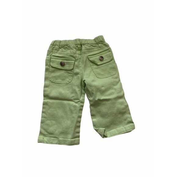 Baby Girls Size 12 Months Green Jeans Floral - Picture 3 of 4